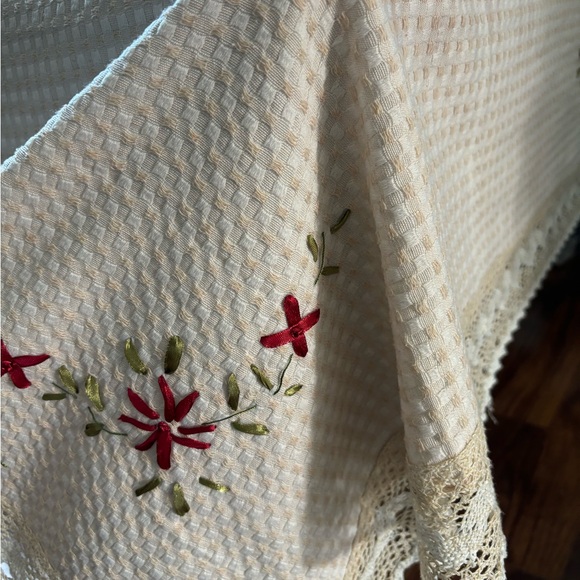 51" x 79"Vintage Tablecloth silk Embroidered cover for Wedding Banquet H… - Picture 3 of 8